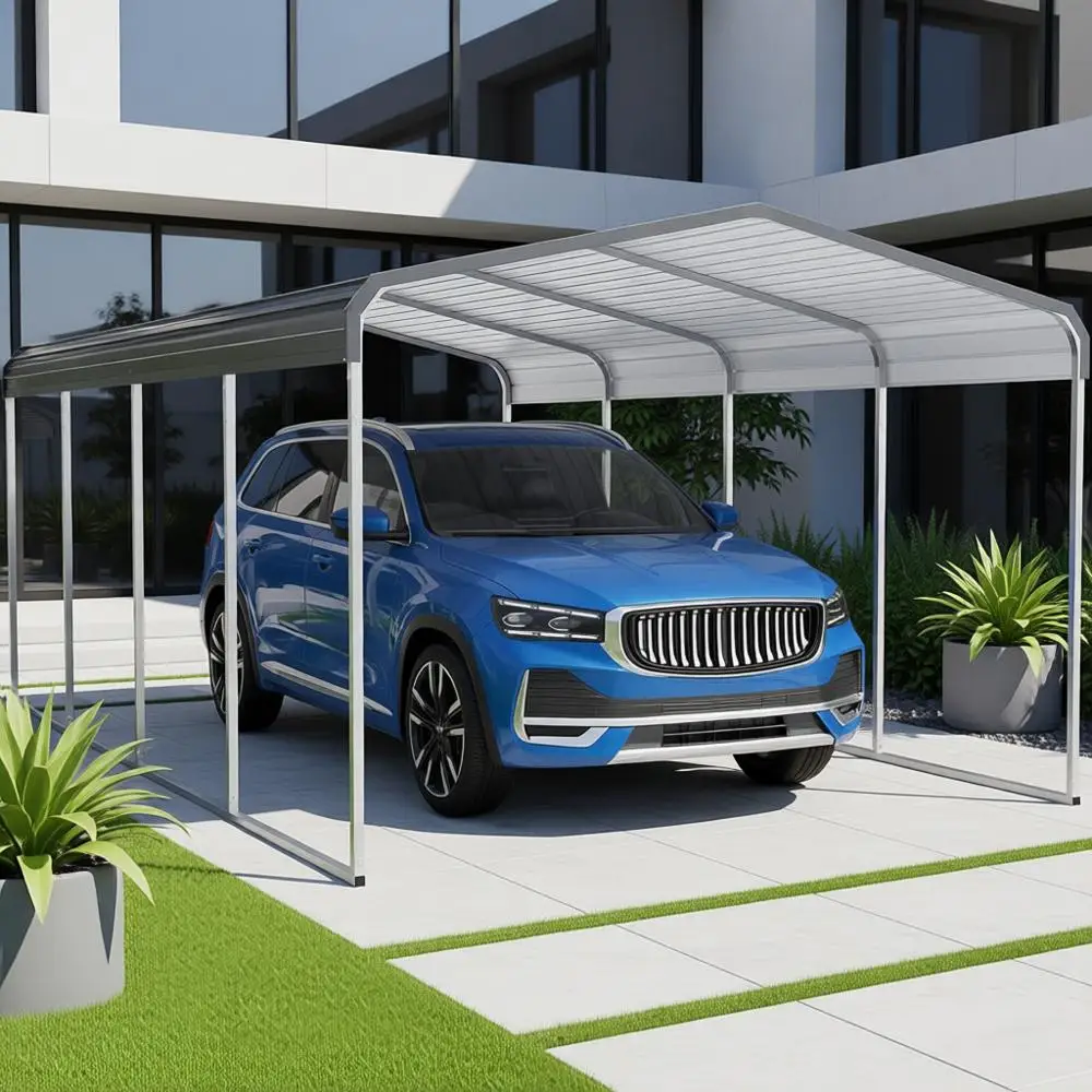 Durable 12x20 Galvanized Steel Carport for Vehicles, Boats, and Tractors
Durable 12x20 Galvanized Steel Carport for Vehicles, Boats, and Tractors