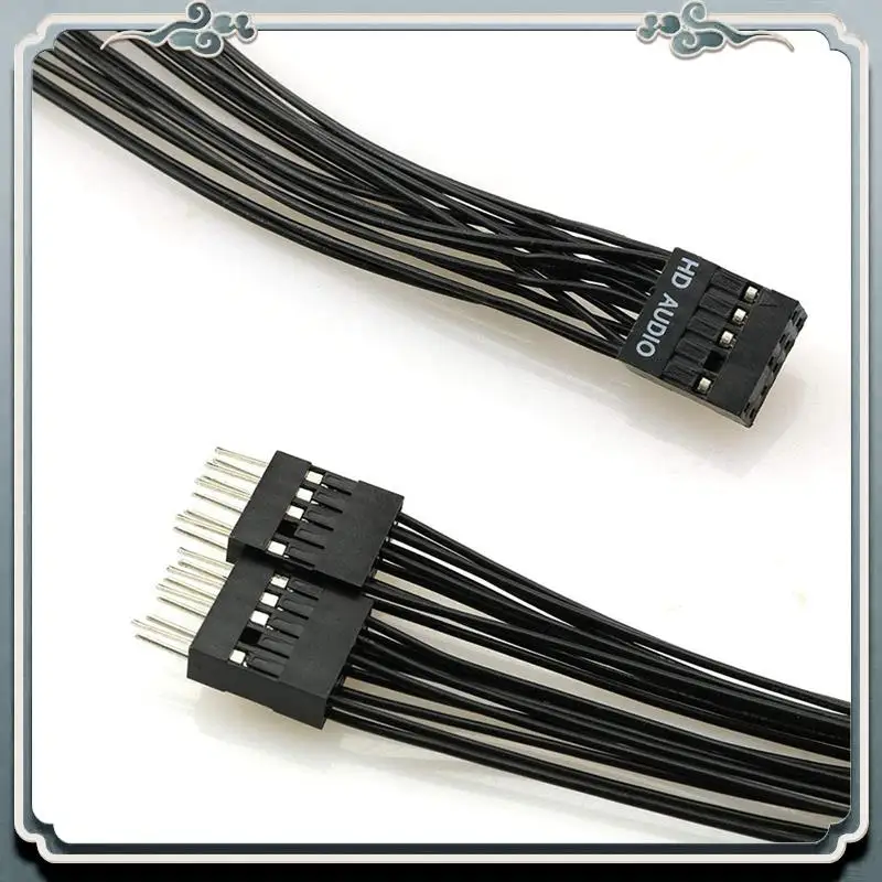 Premium Motherboard HD Audio Extension Cable 9Pin 1 Female To 2 Male Y Splitter Cable Black For PC DIY 10Cm, 6 Pack
Premium Motherboard HD Audio Extension Cable 9Pin 1 Female To 2 Male Y Splitter Cable Black For PC DIY 10Cm, 6 Pack