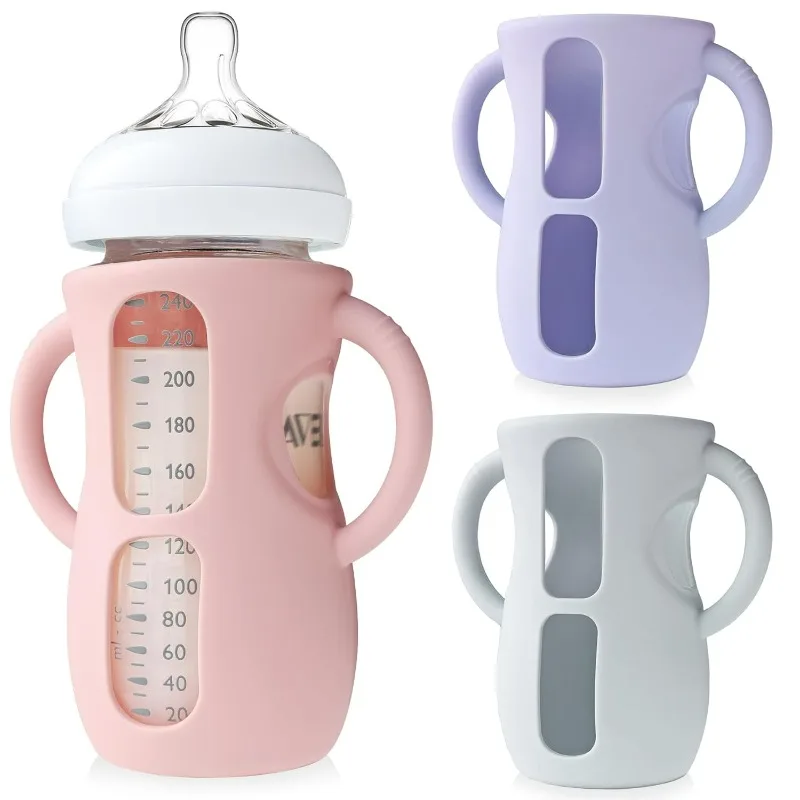 3 Pack Silicone Sleeves for Philips Avent Glass Bottle– Anti-Break Protector with Handles, Fits 4oz & 8oz Baby Bottles
3 Pack Silicone Sleeves for Philips Avent Glass Bottle– Anti-Break Protector with Handles, Fits 4oz & 8oz Baby Bottles