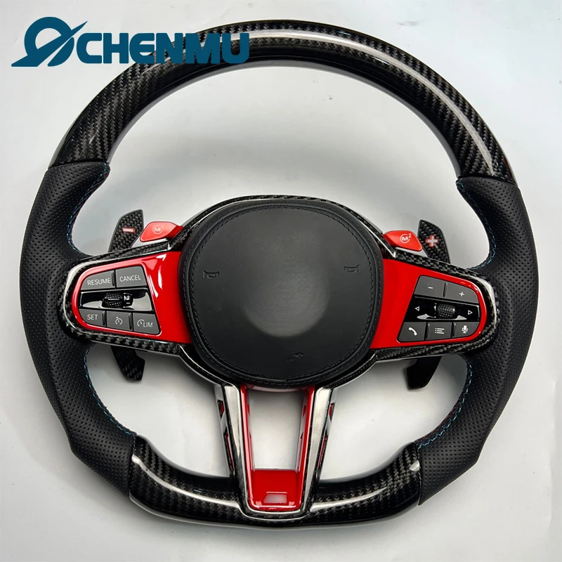 For BMW G-Series 3/5/7 Series/X3/X5/G20/G28/G30/G38/G01/G05 Modified CS Carbon Fiber Steering Wheel
For BMW G-Series 3/5/7 Series/X3/X5/G20/G28/G30/G38/G01/G05 Modified CS Carbon Fiber Steering Wheel