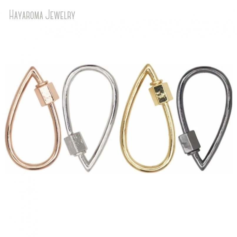 10Pcs Metal Copper Screw Water Drop Shape Teardrop Wholesale & Hooks Accessory Clasps
10Pcs Metal Copper Screw Water Drop Shape Teardrop Wholesale & Hooks Accessory Clasps