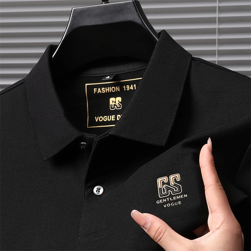 Мужская рубашка поло из 100% хлопка с коротким рукавом, летняя повседневная футболка, мягкие дышащие топы с вышитым логотипом
Мужская рубашка поло из 100% хлопка с коротким рукавом, летняя повседневная футболка, мягкие дышащие топы с вышитым логотипом