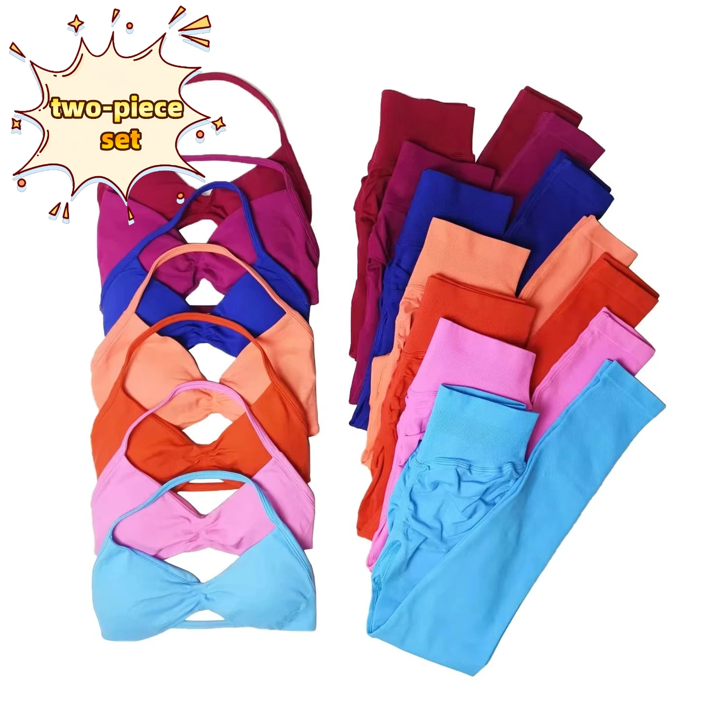 Yoga 2-piece Set Women's Gym Yoga Fitness Clothes Hip Lift Trousers Neck Strap Bra Dopamine Color Scheme Pilates Gym Clothes 25
Yoga 2-piece Set Women's Gym Yoga Fitness Clothes Hip Lift Trousers Neck Strap Bra Dopamine Color Scheme Pilates Gym Clothes 25