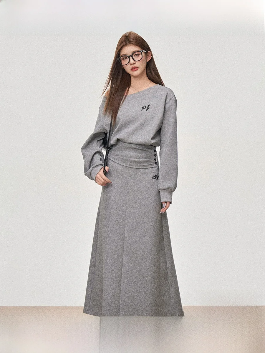 Westayone Korean Style Casual Short Waist-Cinching Top Shoulder-Baring Sweater Cotton Polyester Spandex Blend Long Sleeve
Westayone Korean Style Casual Short Waist-Cinching Top Shoulder-Baring Sweater Cotton Polyester Spandex Blend Long Sleeve