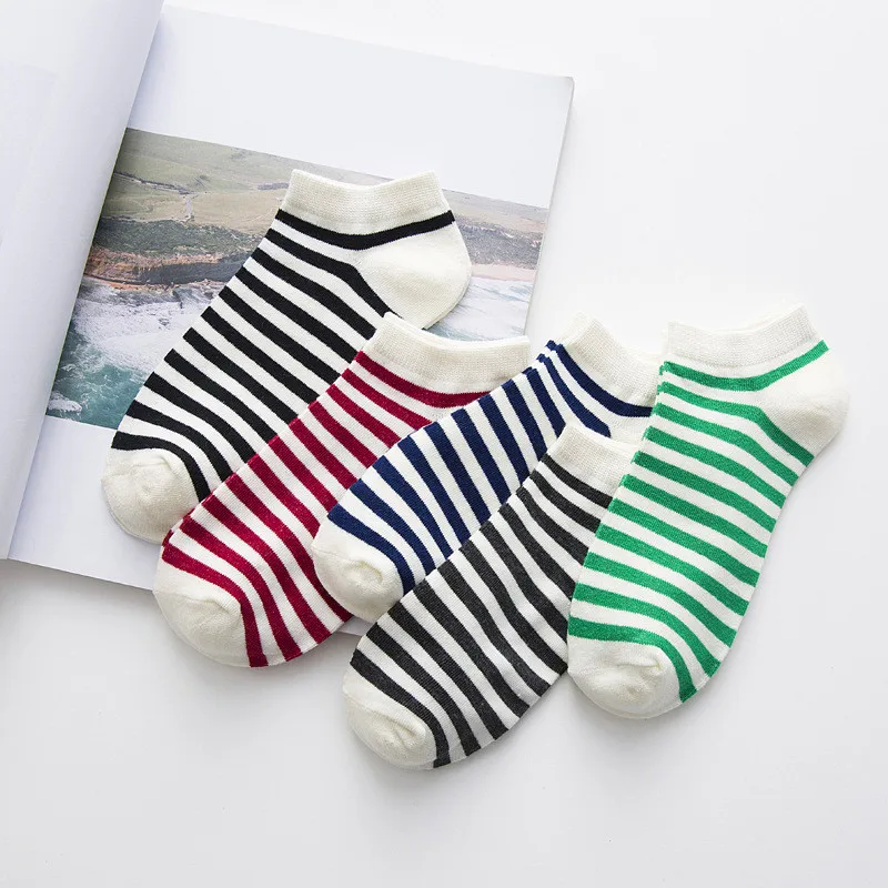 5 Pairs Classic Style Women Socks Spring Summer Breathable Stripe Cotton Short Socks Female Slippers Casual Female Ankle Socks
5 Pairs Classic Style Women Socks Spring Summer Breathable Stripe Cotton Short Socks Female Slippers Casual Female Ankle Socks