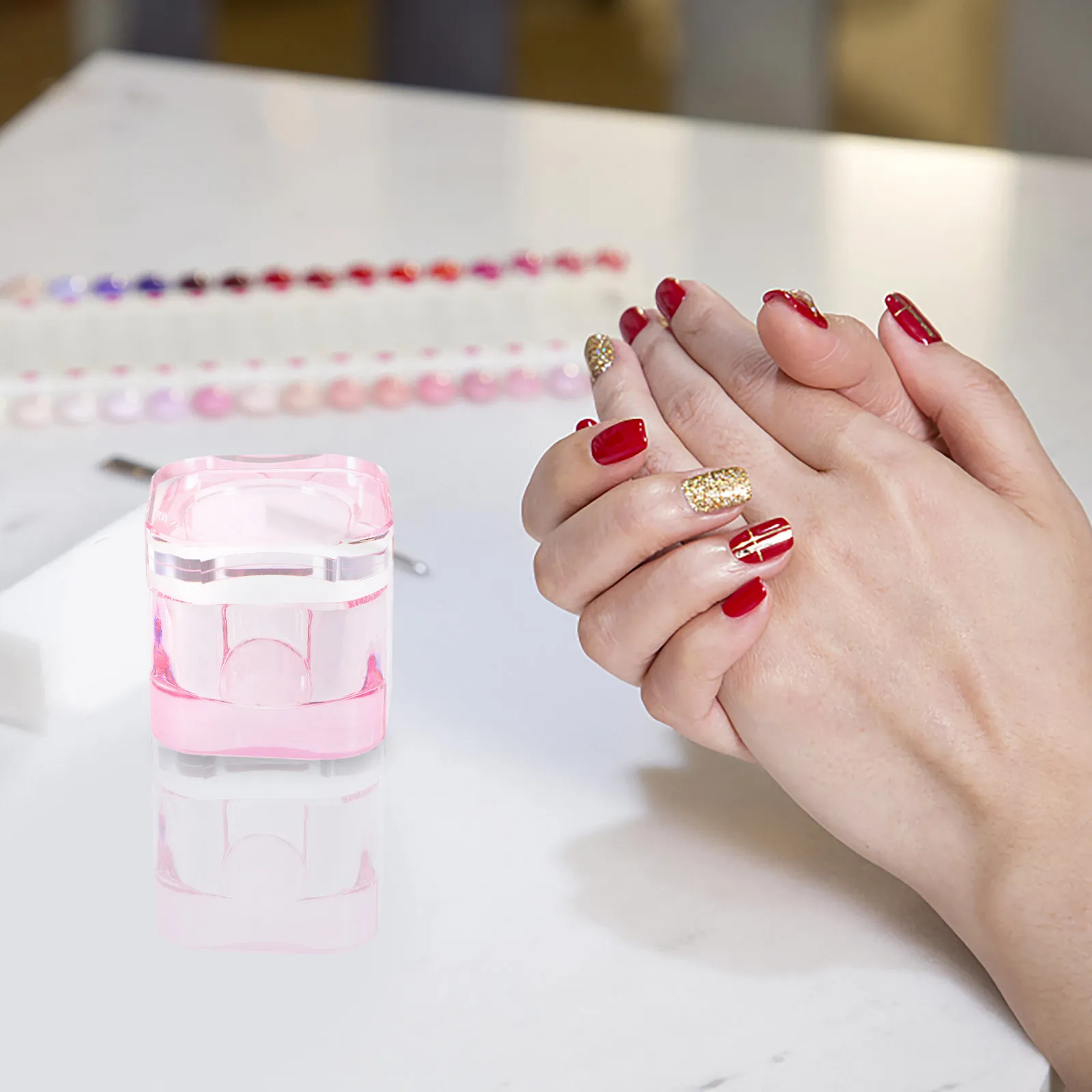 Стеклянные стаканчики для смешивания акрила с закругленными углами, цвет AB, для маникюра, портативные, для смешивания порошка
Стеклянные стаканчики для смешивания акрила с закругленными углами, цвет AB, для маникюра, портативные, для смешивания порошка