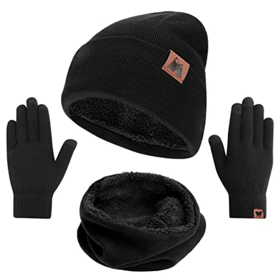 mysuntown Winter Beanie Hat Scarf and Touch Screen Gloves 3-Piece Set, 2025 Cold Weather Knit Fleece Lined Warm Unisex Sets
mysuntown Winter Beanie Hat Scarf and Touch Screen Gloves 3-Piece Set, 2025 Cold Weather Knit Fleece Lined Warm Unisex Sets