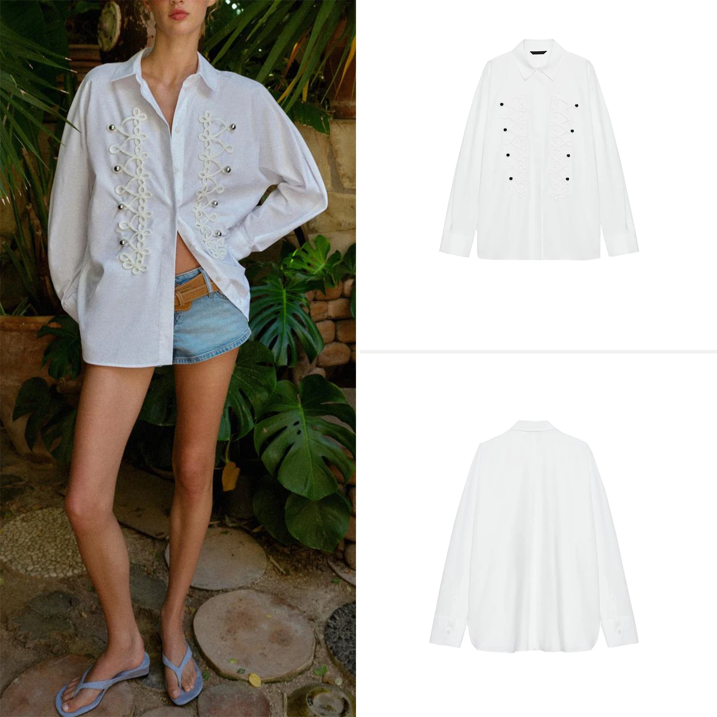 Women's Casual Fashion Summer Shirt 2026 New Style Knot Decorated Silk Gauze Clothing European Style Long Sleeve Turn-down Co...
Women's Casual Fashion Summer Shirt 2026 New Style Knot Decorated Silk Gauze Clothing European Style Long Sleeve Turn-down Co...