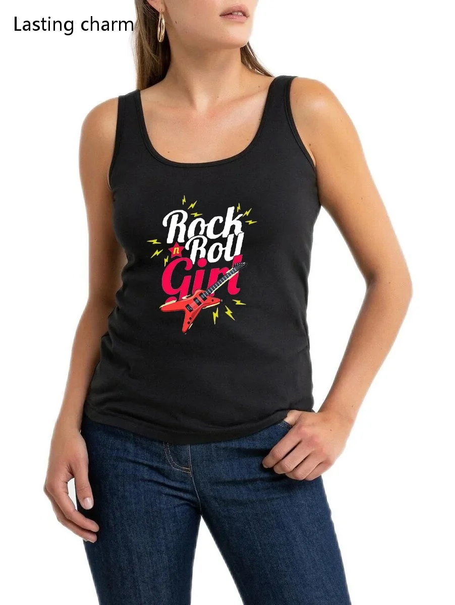 Rock n Roll Girl Band Design Cotton Sexy Tank Tops Women's Street Fashion Rock Music Acoustic Bass Graphic Sleeveless Tee Shirt
Rock n Roll Girl Band Design Cotton Sexy Tank Tops Women's Street Fashion Rock Music Acoustic Bass Graphic Sleeveless Tee Shirt