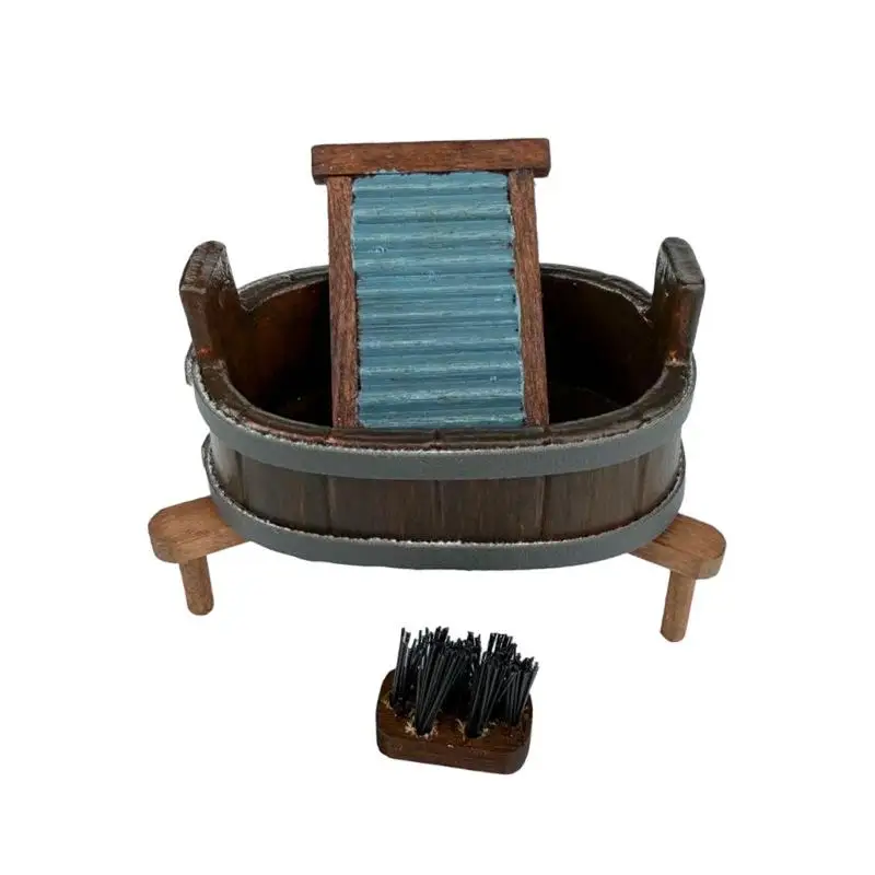 1:12 Dollhouse Miniature Wooden Barrel Washboard Brush Three-Piece Set Laundry Scene Micro Landscape Ornaments Pretend Play Toys
1:12 Dollhouse Miniature Wooden Barrel Washboard Brush Three-Piece Set Laundry Scene Micro Landscape Ornaments Pretend Play Toys