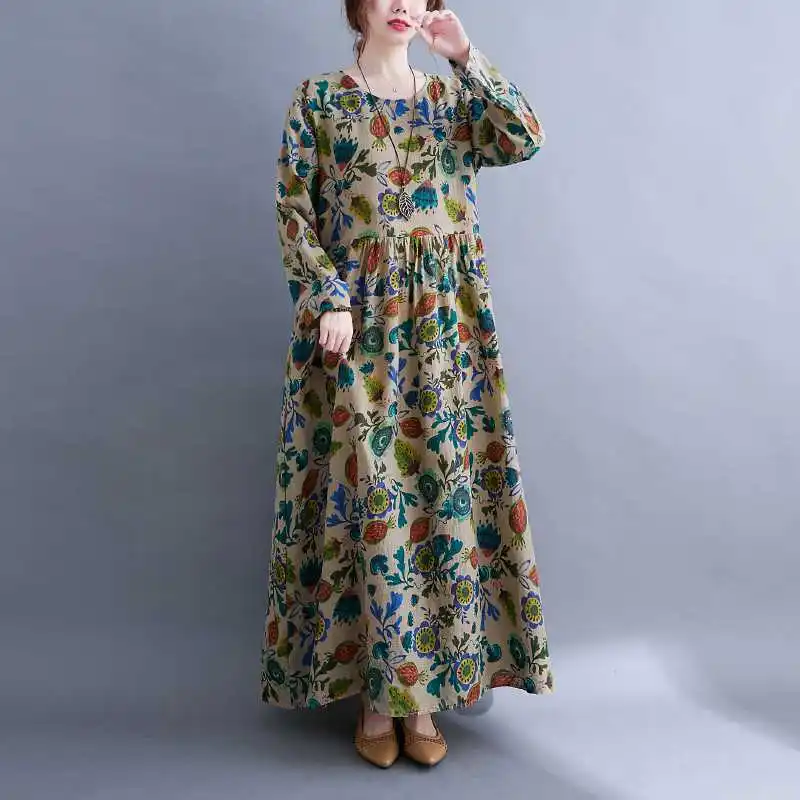 plus Size Floral Print Long Sleeve Dress Casual Comfortable Cotton plus Size Women's Clothing mid Waist T-Shirt Dress for Mid...
plus Size Floral Print Long Sleeve Dress Casual Comfortable Cotton plus Size Women's Clothing mid Waist T-Shirt Dress for Mid...