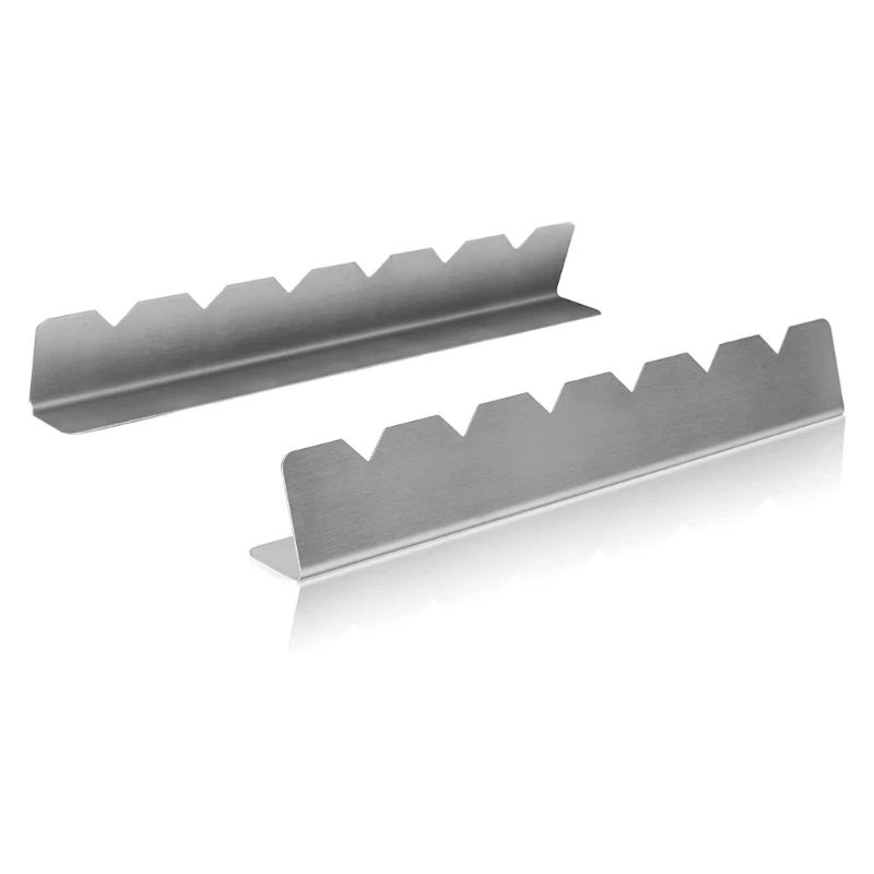 2 Pcs Sawtooth-Shaped Outdoor Barbecue Skewer Bracket Stainless Steel Kebab Holders for Wood Metal Bamboo Skewers
2 Pcs Sawtooth-Shaped Outdoor Barbecue Skewer Bracket Stainless Steel Kebab Holders for Wood Metal Bamboo Skewers