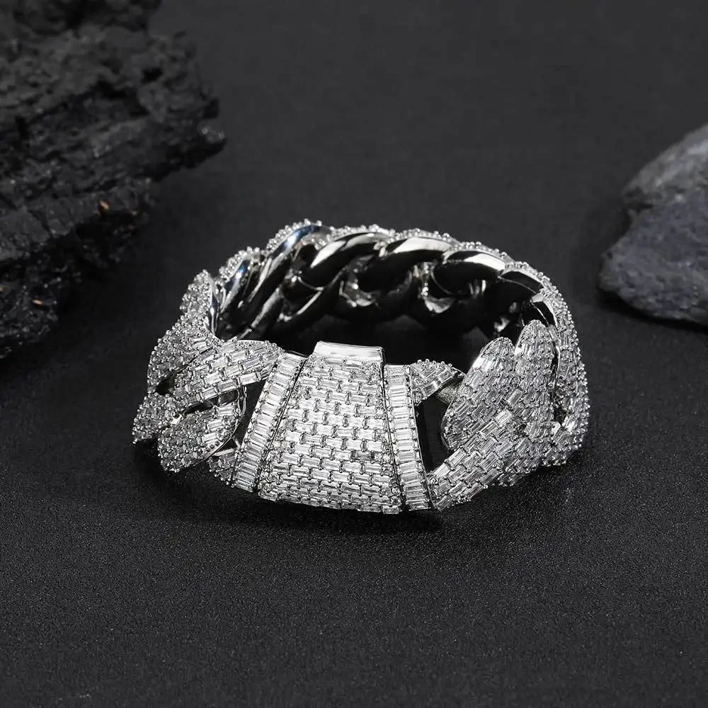 Mens Bracelet Cuban Hip Hop 24mmT Square Zircon Bubble Cuban High Sense Men's Jewelry
Mens Bracelet Cuban Hip Hop 24mmT Square Zircon Bubble Cuban High Sense Men's Jewelry