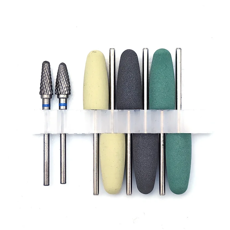 Resin Acrylic Polishing Kit 6Pcs Silicone Rubber Polishers + 2Pcs Tungsten Carbide Rotary Bur 2.35mm Shank for Polishing Tool
Resin Acrylic Polishing Kit 6Pcs Silicone Rubber Polishers + 2Pcs Tungsten Carbide Rotary Bur 2.35mm Shank for Polishing Tool