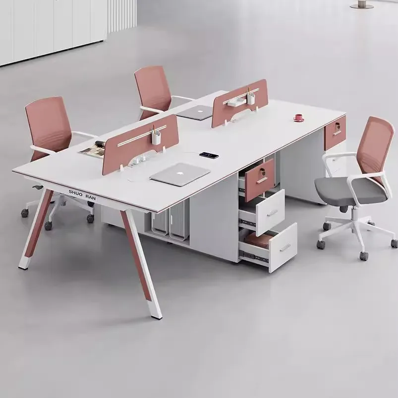 New staff office desk and chair combination simple modern staff computer desk 4/6/2 staff desk double 4 people
New staff office desk and chair combination simple modern staff computer desk 4/6/2 staff desk double 4 people