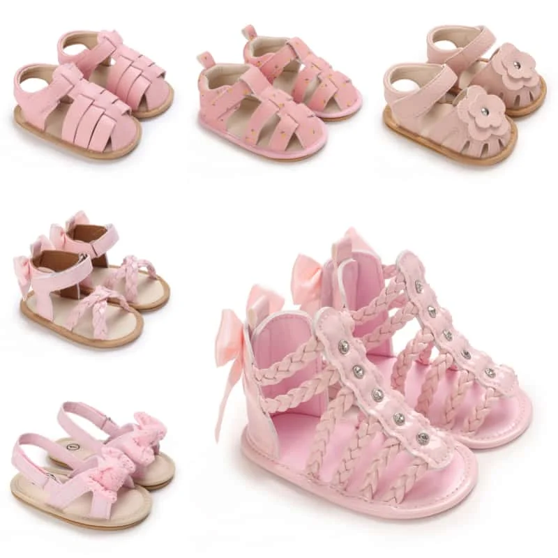0-18M Baby Girls Summer Cute Pink Casual Sandals Soft Rubber Non-Slip Sole First Walker Shoes
0-18M Baby Girls Summer Cute Pink Casual Sandals Soft Rubber Non-Slip Sole First Walker Shoes