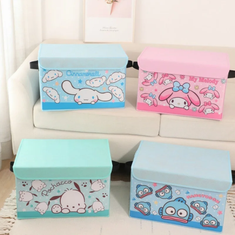 Sanrio Hello Kitty Kuromi Cinnamoroll Anime Kawaii Storage Box Cute Cartoon Large Size Foldable Dust Proof Sundries Sorting Box
Sanrio Hello Kitty Kuromi Cinnamoroll Anime Kawaii Storage Box Cute Cartoon Large Size Foldable Dust Proof Sundries Sorting Box