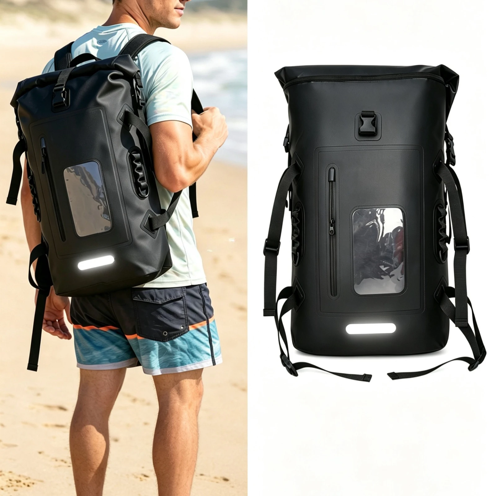 35L Waterproof Bag For Kayaking Boating Canoeing Swimming Camping Water Resistant Large Capacity Backpack Cycling Outdoor Bag
35L Waterproof Bag For Kayaking Boating Canoeing Swimming Camping Water Resistant Large Capacity Backpack Cycling Outdoor Bag