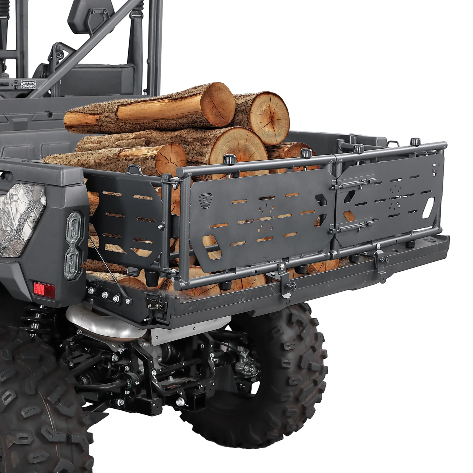 For CFMOTO Uforce 1000/1000 XL 2019-2024 UTV Metal Rear Bed Extender Tailgate Extension Bed Enclosure Rack
For CFMOTO Uforce 1000/1000 XL 2019-2024 UTV Metal Rear Bed Extender Tailgate Extension Bed Enclosure Rack