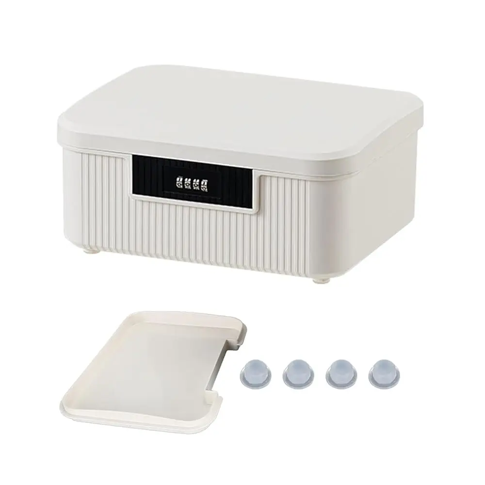 Small Lockable Storage Container Bin 2.3 Gallon/9 Liter Plastic Lock Box Versatile Organizer with Changeable Lock for Outdoo
Small Lockable Storage Container Bin 2.3 Gallon/9 Liter Plastic Lock Box Versatile Organizer with Changeable Lock for Outdoo
