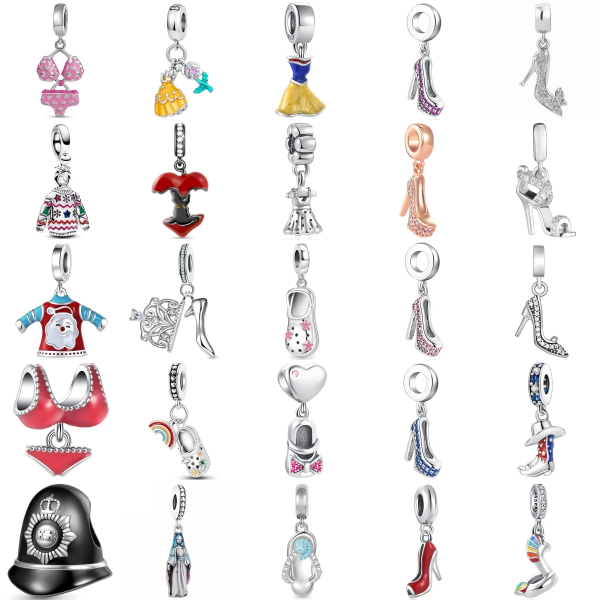 925 Sterling Silver Charms Tutu Skirt Charm High Heel Dress Bikini Dangle Beads European Bracelet DIY Jewelr Accessories
925 Sterling Silver Charms Tutu Skirt Charm High Heel Dress Bikini Dangle Beads European Bracelet DIY Jewelr Accessories