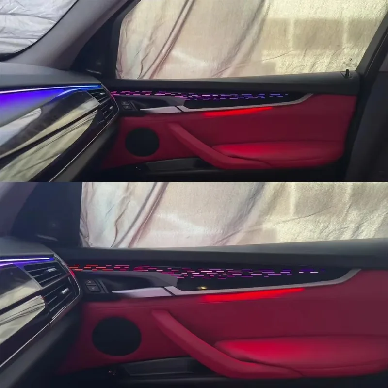 For BMW X5 X6 New Trim Panel BMW X5 New Ambient Light Replacement Piano Black RGB Luminous Decorative Panel BMW Modification
For BMW X5 X6 New Trim Panel BMW X5 New Ambient Light Replacement Piano Black RGB Luminous Decorative Panel BMW Modification