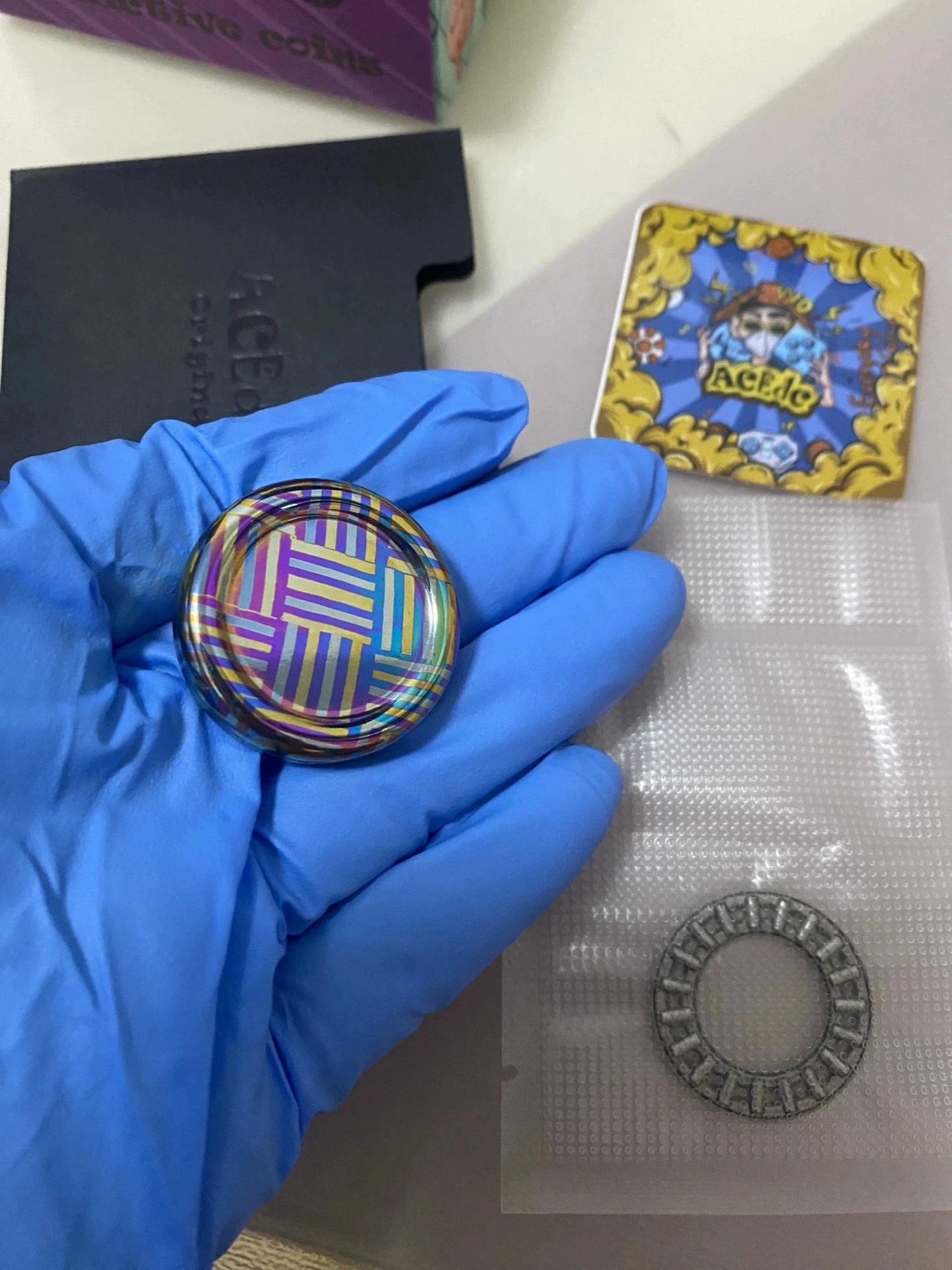 Acedc Milk Cap, ограниченная серия, тканый узор с нано-декомпрессионной игрушкой Pop Coin Edc
Acedc Milk Cap, ограниченная серия, тканый узор с нано-декомпрессионной игрушкой Pop Coin Edc