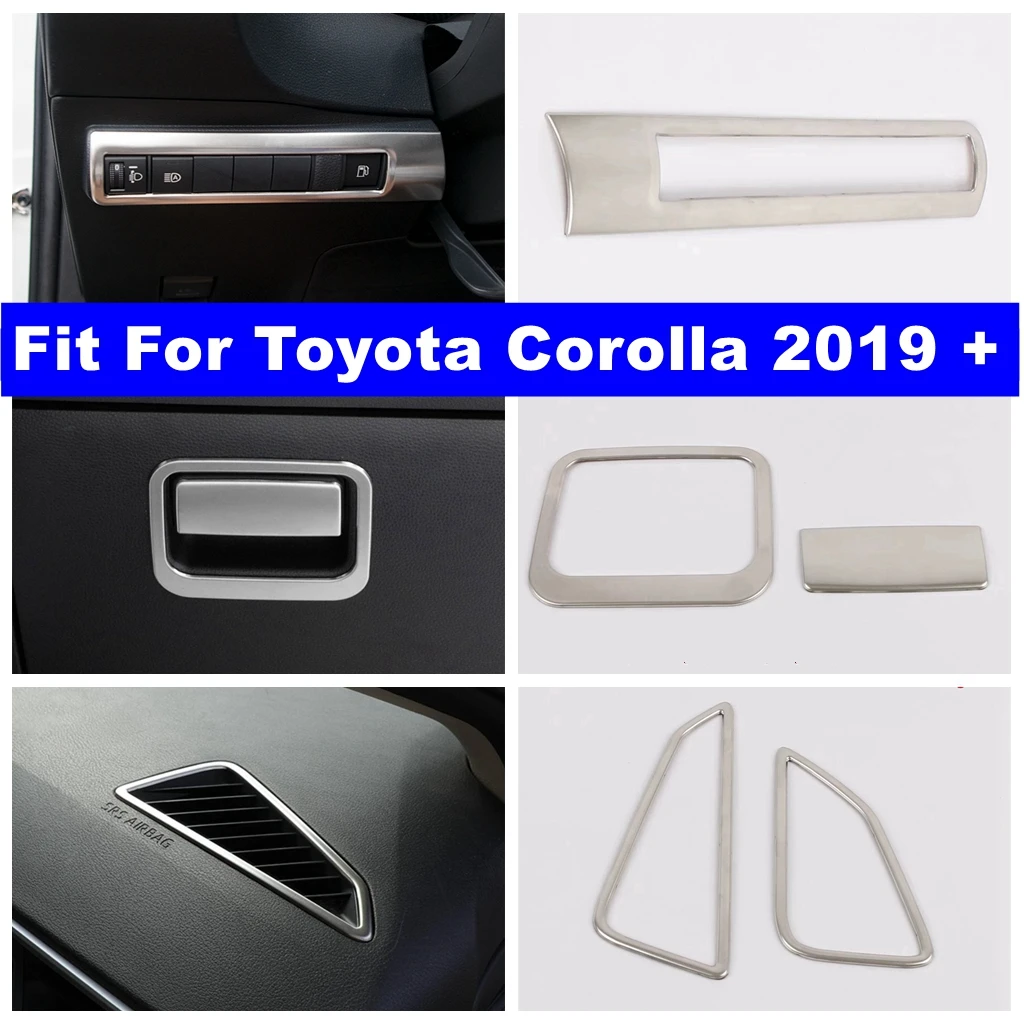 For Toyota Corolla 2019 - 2024 Auto Lights Control Panel / Upper Air Outlet / Glove Storage Box Cover Trim Interior Accessories
For Toyota Corolla 2019 - 2024 Auto Lights Control Panel / Upper Air Outlet / Glove Storage Box Cover Trim Interior Accessories