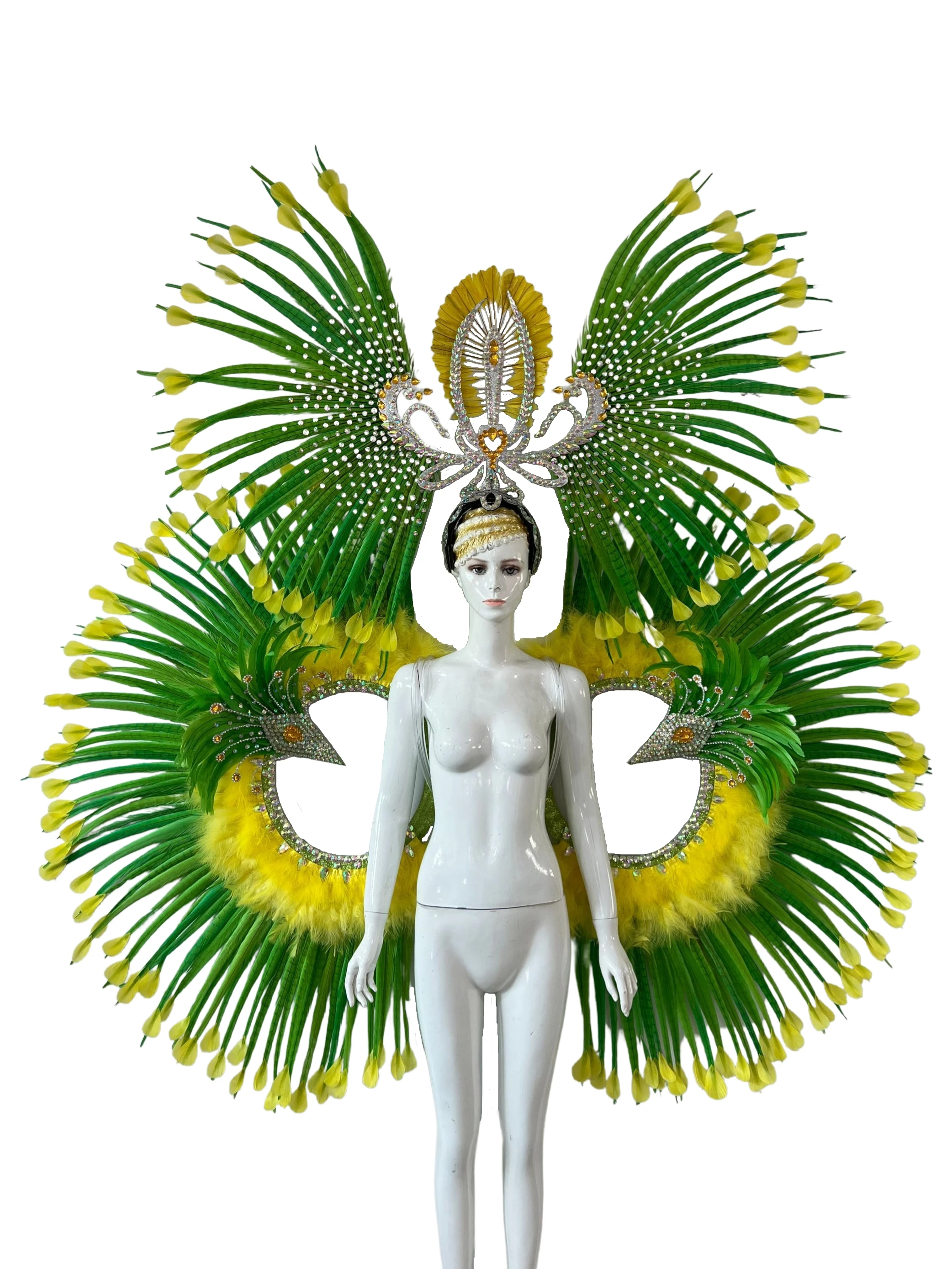 Feather Stage Performance Costumes Catwalk Carnival Headdress Flower Pubs Party Men's wear women's clothing
Feather Stage Performance Costumes Catwalk Carnival Headdress Flower Pubs Party Men's wear women's clothing