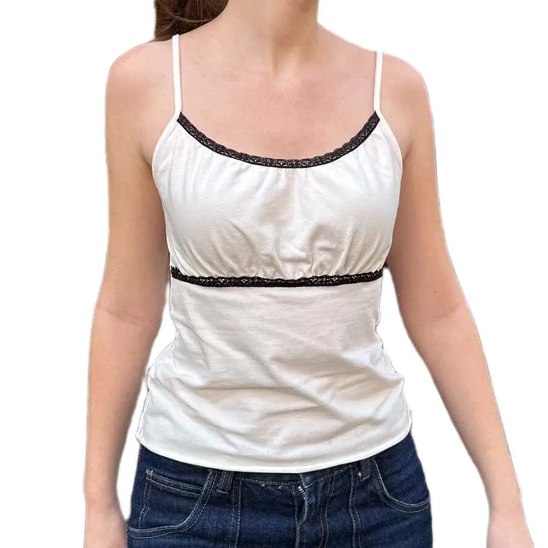 Teen Girl Sleeveless Slim Fit Crop Tops Summer Casual Lace Trim Camisole 00s Retro Cute Shirt Vest Y2k Fairy Aesthetic Tank Tops
Teen Girl Sleeveless Slim Fit Crop Tops Summer Casual Lace Trim Camisole 00s Retro Cute Shirt Vest Y2k Fairy Aesthetic Tank Tops
