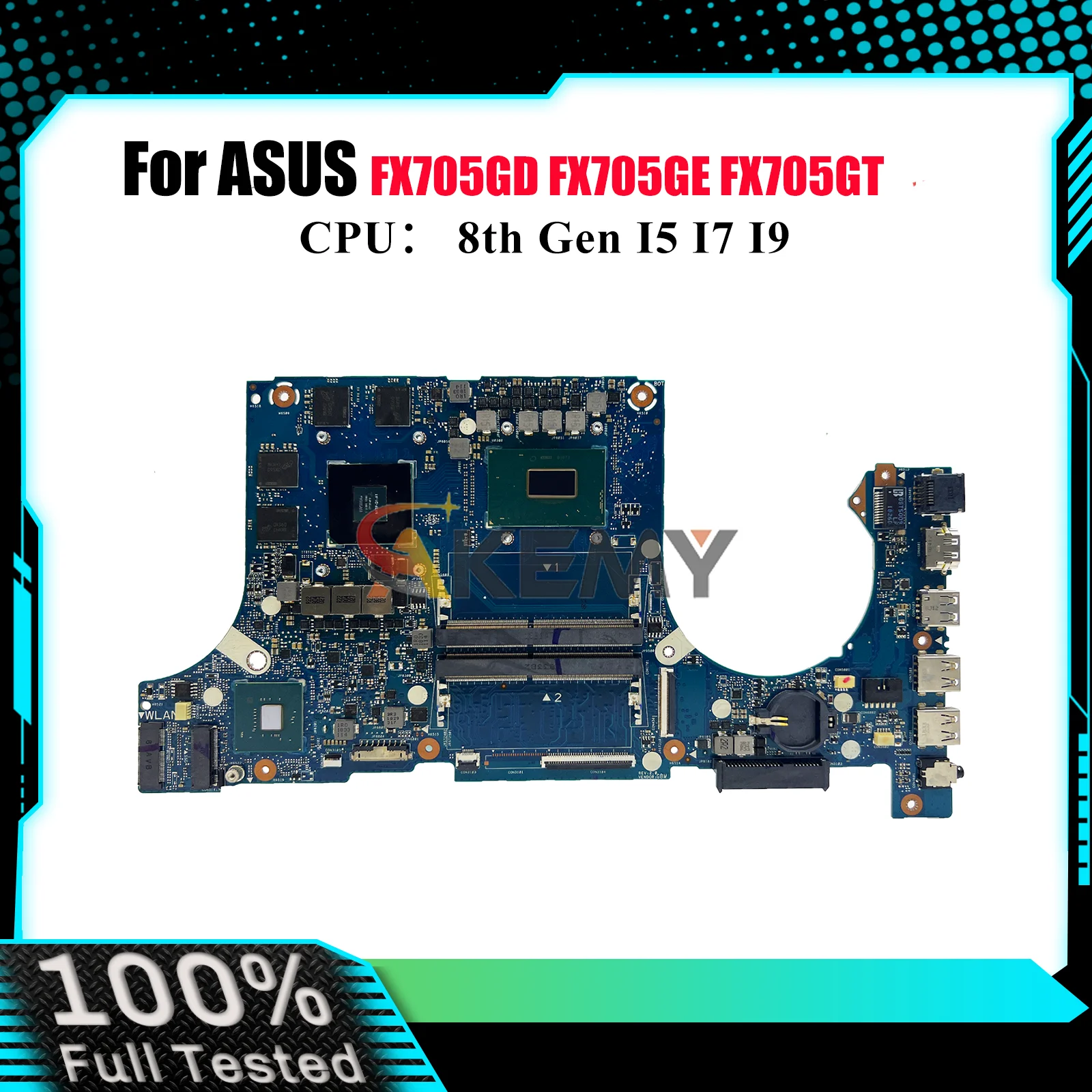 FX705GD Материнская плата для ноутбука ASUS TUF Gaming FX705GE FX86FE FX705GD FX705GT FX86FD FX505 Материнская плата для ноутбука с процессором I3 I5 I7
FX705GD Материнская плата для ноутбука ASUS TUF Gaming FX705GE FX86FE FX705GD FX705GT FX86FD FX505 Материнская плата для ноутбука с процессором I3 I5 I7