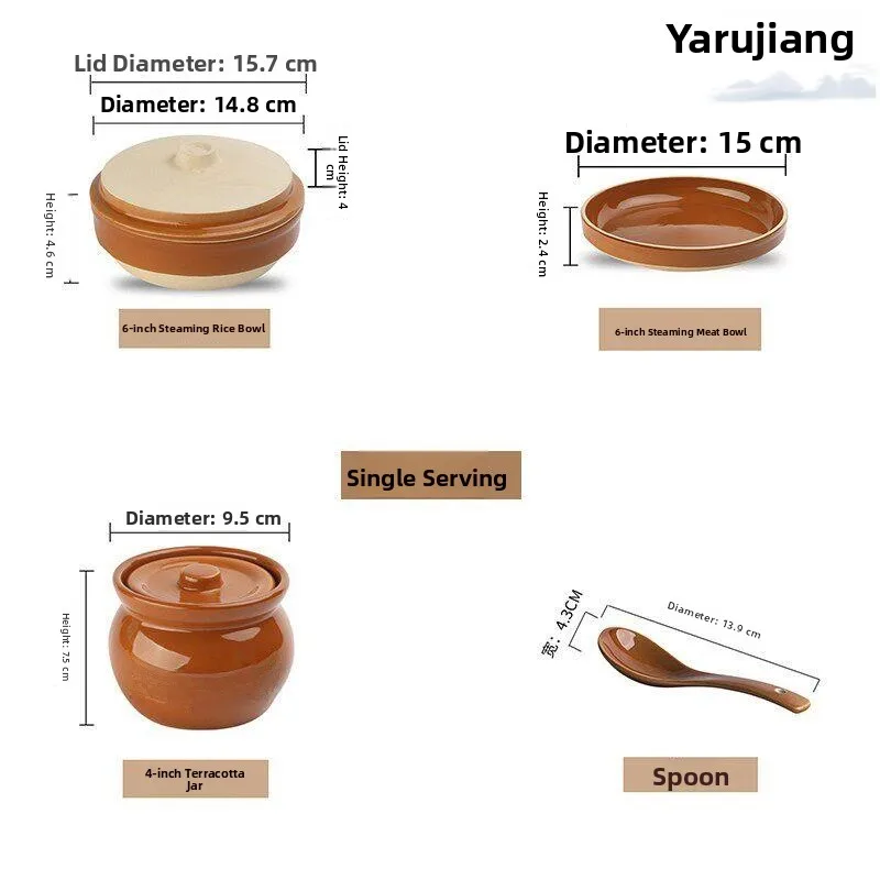 Retro Ceramic Steamed Rice Bowl Dining Utensils Traditional Chinese Style Home Use One Person Meal Nostalgic Steamed Egg Rice
Retro Ceramic Steamed Rice Bowl Dining Utensils Traditional Chinese Style Home Use One Person Meal Nostalgic Steamed Egg Rice