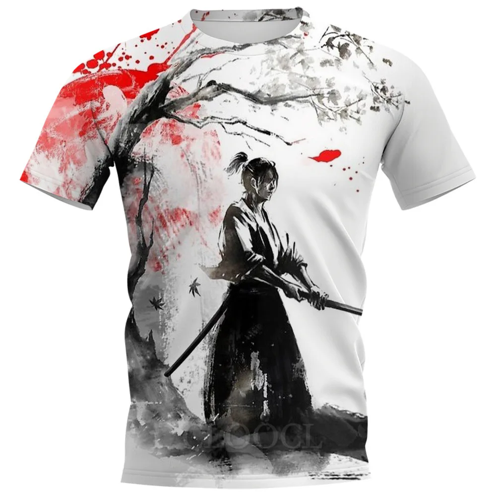 Japan Sakura Samurai Print Men's T Shirt Casual O-neck Short Sleeve Tops Summer Comfortable Breathable Pullover Fashion Clothing
Japan Sakura Samurai Print Men's T Shirt Casual O-neck Short Sleeve Tops Summer Comfortable Breathable Pullover Fashion Clothing