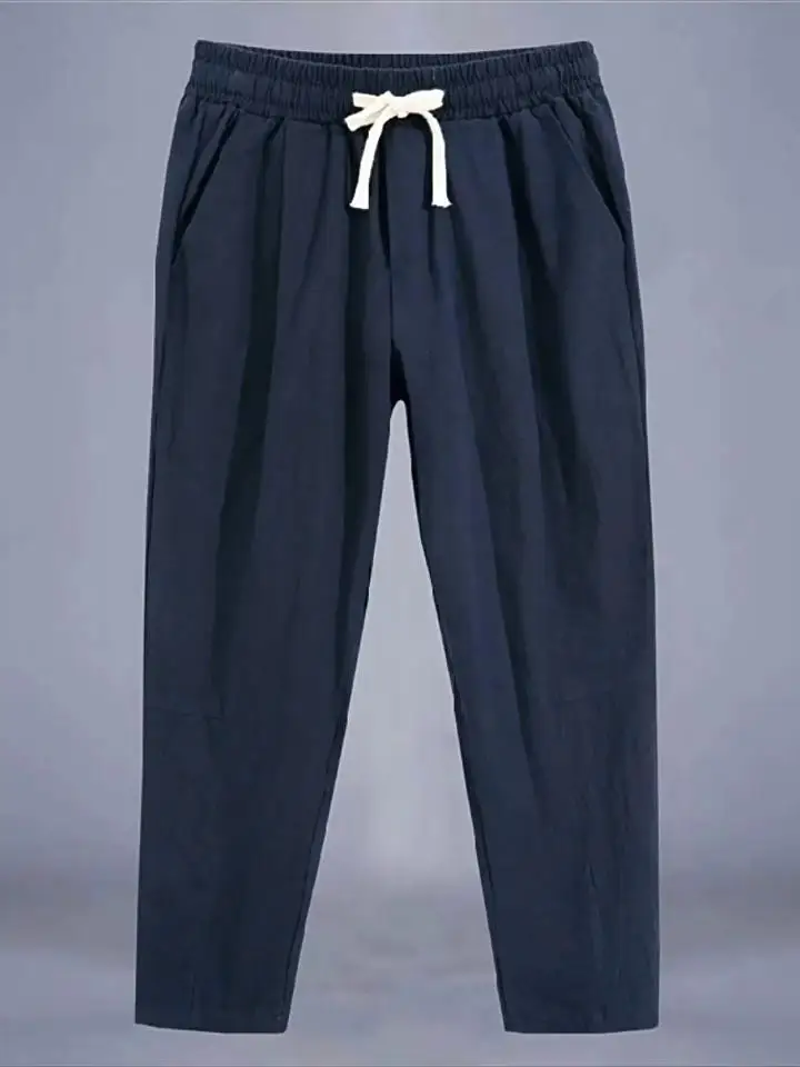 Men's Summer 2024 Linen Cotton Wide Leg Straight Cut Casual Trousers Faionable Brand Bullworld Low Waist Long Pants
Men's Summer 2024 Linen Cotton Wide Leg Straight Cut Casual Trousers Faionable Brand Bullworld Low Waist Long Pants