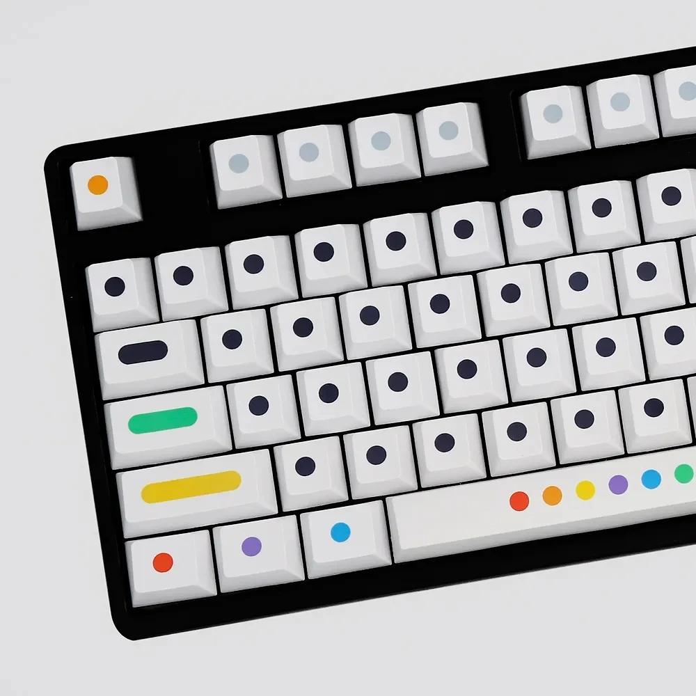 Set of White Colour Dot Keycaps Cherry Profile PBT Key Caps For Game Mechanical Keyboard Switch Dye Sublimation KeyCap with ISO
Set of White Colour Dot Keycaps Cherry Profile PBT Key Caps For Game Mechanical Keyboard Switch Dye Sublimation KeyCap with ISO
