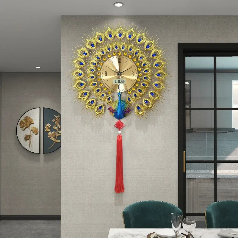Peacock Minimalist Wall Clocks Nordic Restaurant Design Fashion Aesthetic Wall Watch Art Mural Horloge Murale Home Decoration
Peacock Minimalist Wall Clocks Nordic Restaurant Design Fashion Aesthetic Wall Watch Art Mural Horloge Murale Home Decoration