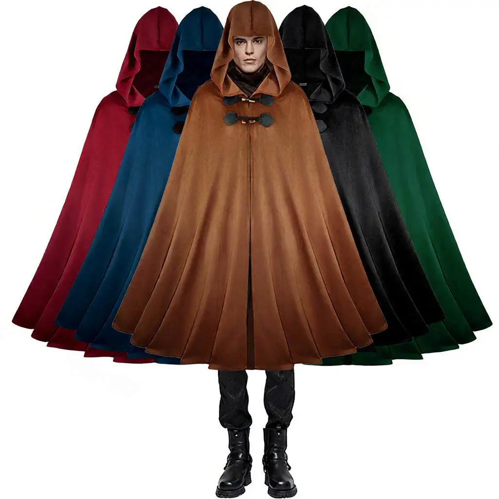 Medieval Suede Cloak Halloween Vintage Robe Battle Warrior Role-playing Cosplay Costume Women's Ethnic Wear Stage Costume
Medieval Suede Cloak Halloween Vintage Robe Battle Warrior Role-playing Cosplay Costume Women's Ethnic Wear Stage Costume