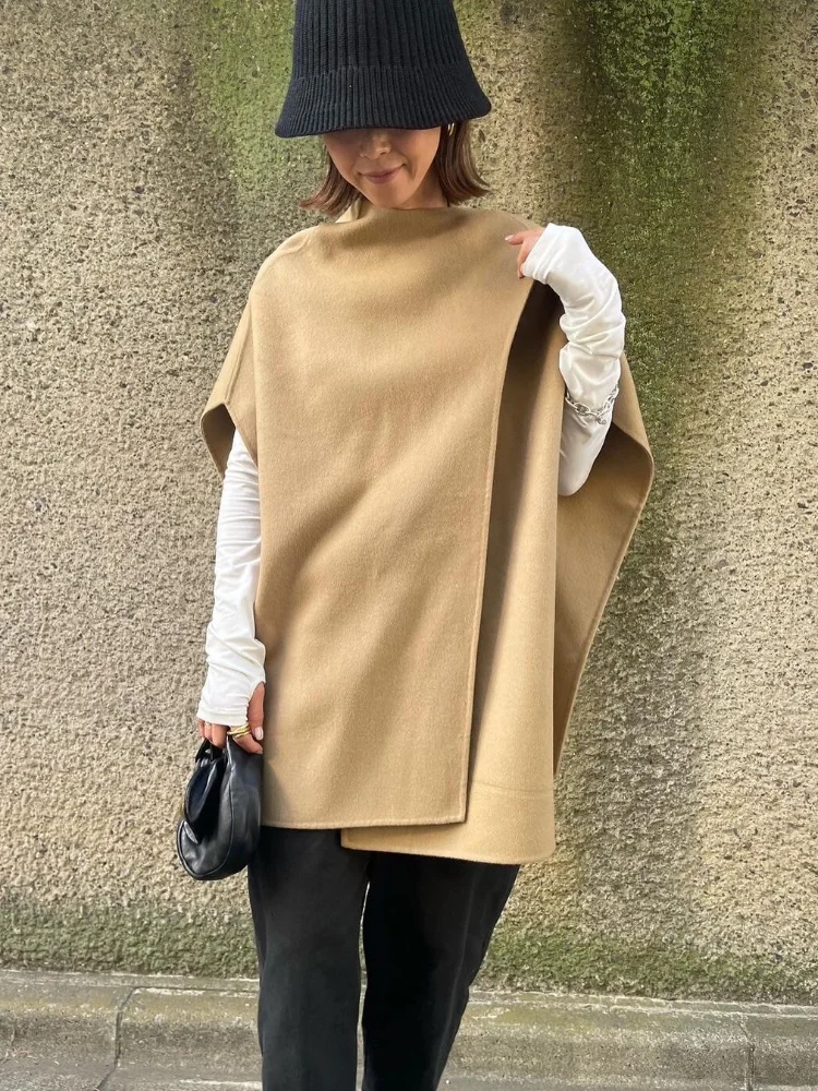 Элегантная шерстяная куртка с шалью и шарфом, женские однотонные свободные куртки с длинными рукавами и круглым вырезом на пуговицах, модная осенняя универсальная верхняя одежда 2025 г.
Элегантная шерстяная куртка с шалью и шарфом, женские однотонные свободные куртки с длинными рукавами и круглым вырезом на пуговицах, модная осенняя универсальная верхняя одежда 2025 г.