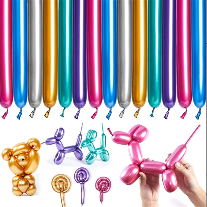 10pcs Long Balloons Metalic Chrome Magic Twist Latex Balloon Color Inflatable Globos Birthday Party Wedding Decorations
10pcs Long Balloons Metalic Chrome Magic Twist Latex Balloon Color Inflatable Globos Birthday Party Wedding Decorations