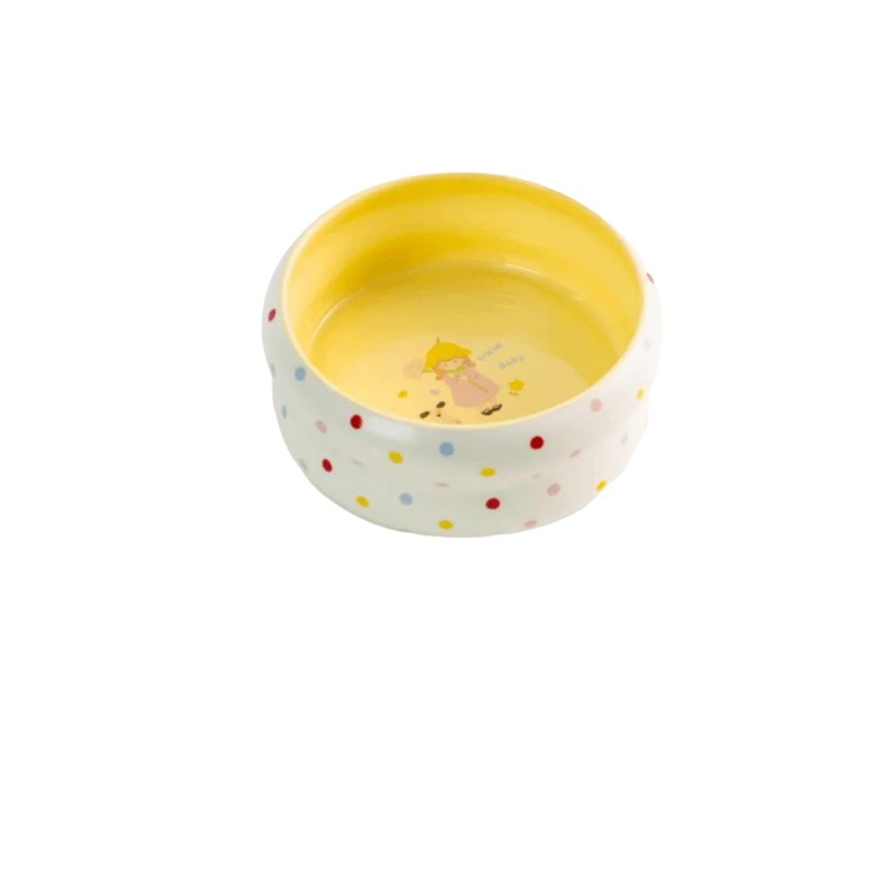 Easy Clean Wide Mouth Ceramic Cat Bowl Donut Shape Heavy Base Pet Food Bowl Cartoon Anti-Tip Pet Water Bowl for Puppy Cats
Easy Clean Wide Mouth Ceramic Cat Bowl Donut Shape Heavy Base Pet Food Bowl Cartoon Anti-Tip Pet Water Bowl for Puppy Cats