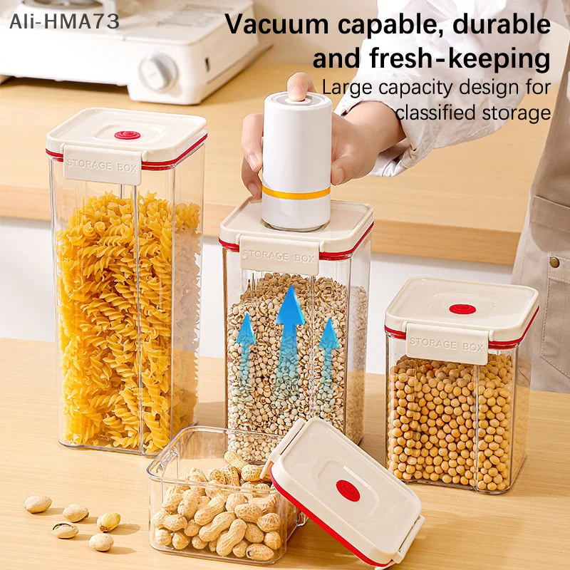 Vacuum Seal Container Coffee Beans Sealed Tank Vacuum Jar Cereals Rice Storage Box Moisture-Proof Sealed Canister
Vacuum Seal Container Coffee Beans Sealed Tank Vacuum Jar Cereals Rice Storage Box Moisture-Proof Sealed Canister