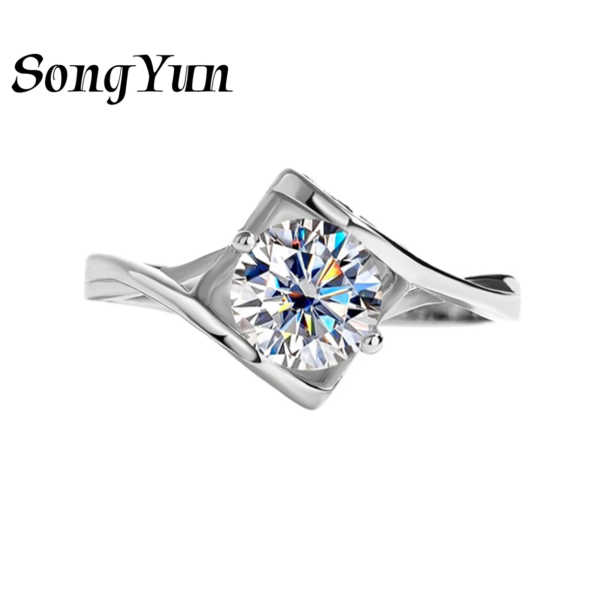 SongYun Brand Jewelry 925 Silver Stackable Ring Moissanite Diamond Rings for Women Gifts Rhodium Gold Plated Real GRA Certified
SongYun Brand Jewelry 925 Silver Stackable Ring Moissanite Diamond Rings for Women Gifts Rhodium Gold Plated Real GRA Certified