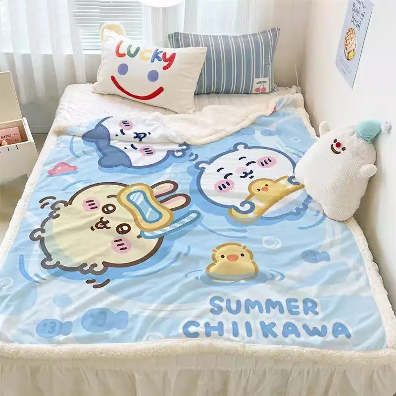 Chiikawa Cute Cartoon Blanket, Kawaii Anime Print Blanket Soft Warm Fluffy Fleece Blanket for Bed Sofa Cute Gift for Girls
Chiikawa Cute Cartoon Blanket, Kawaii Anime Print Blanket Soft Warm Fluffy Fleece Blanket for Bed Sofa Cute Gift for Girls