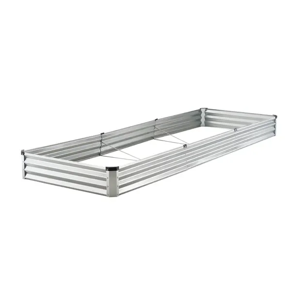 Metal Raised Garden Bed 12x4x1 ft Outdoor Galvanized Planter Box Silver
Metal Raised Garden Bed 12x4x1 ft Outdoor Galvanized Planter Box Silver