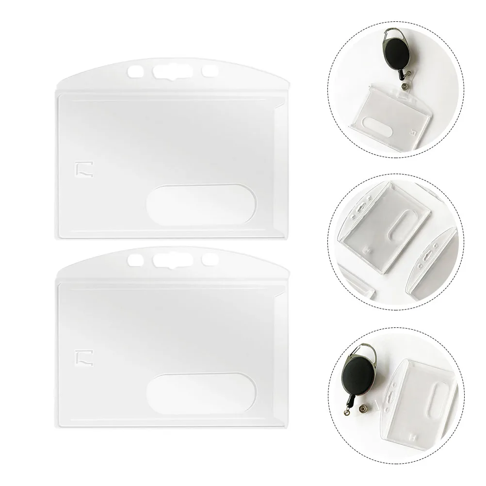 2Pcs ID Badge Holder Carabiner Zinc Alloy ABS Plastic Clear Cards Sleeve Office School Staff Container Professional Easy
2Pcs ID Badge Holder Carabiner Zinc Alloy ABS Plastic Clear Cards Sleeve Office School Staff Container Professional Easy