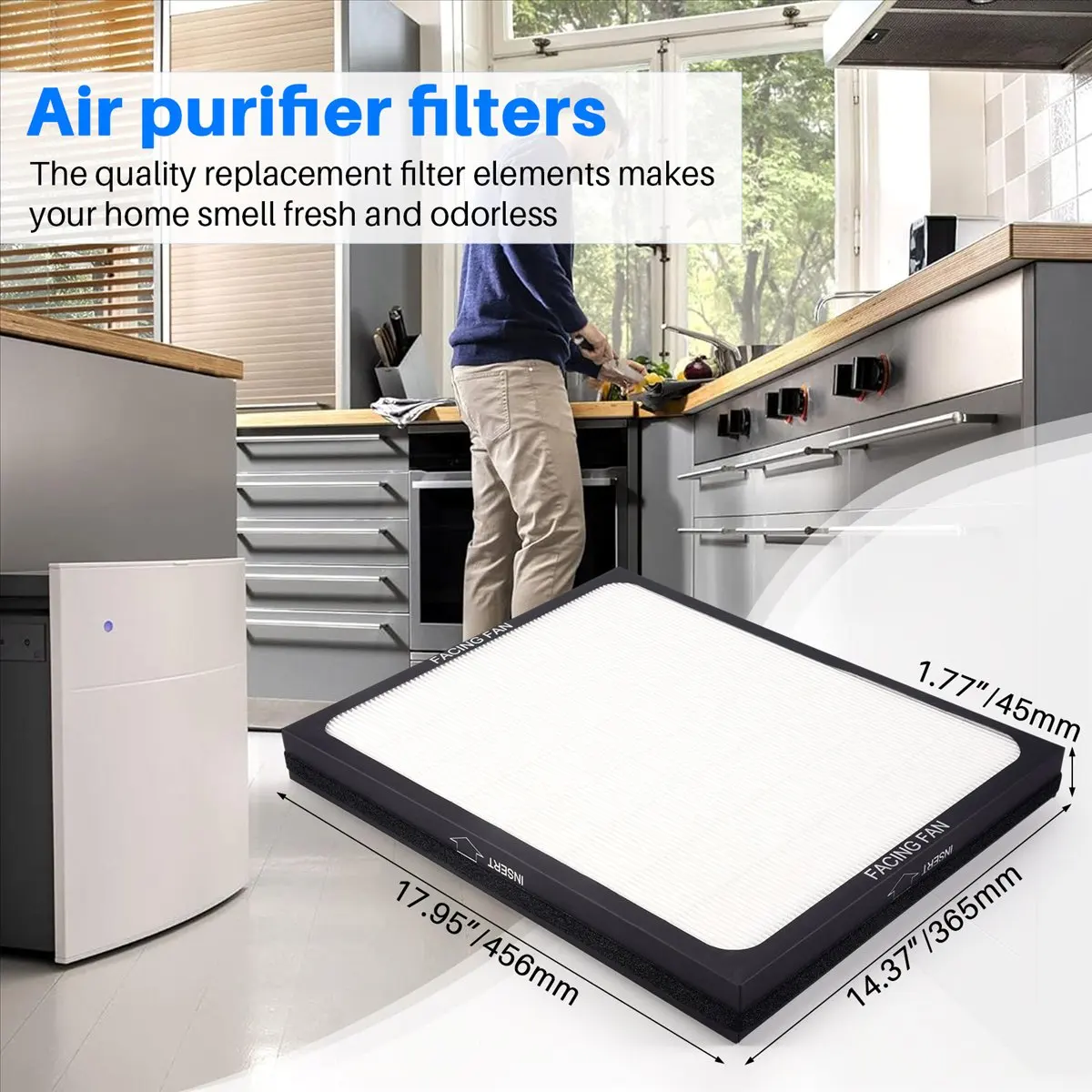 goodok 1Pcs True HEPA Filter for Blueair 200/300 Series Particle Filter Models 201, 203, 203 Slim, 205, 210B, 215B, 250E, 270E
goodok 1Pcs True HEPA Filter for Blueair 200/300 Series Particle Filter Models 201, 203, 203 Slim, 205, 210B, 215B, 250E, 270E