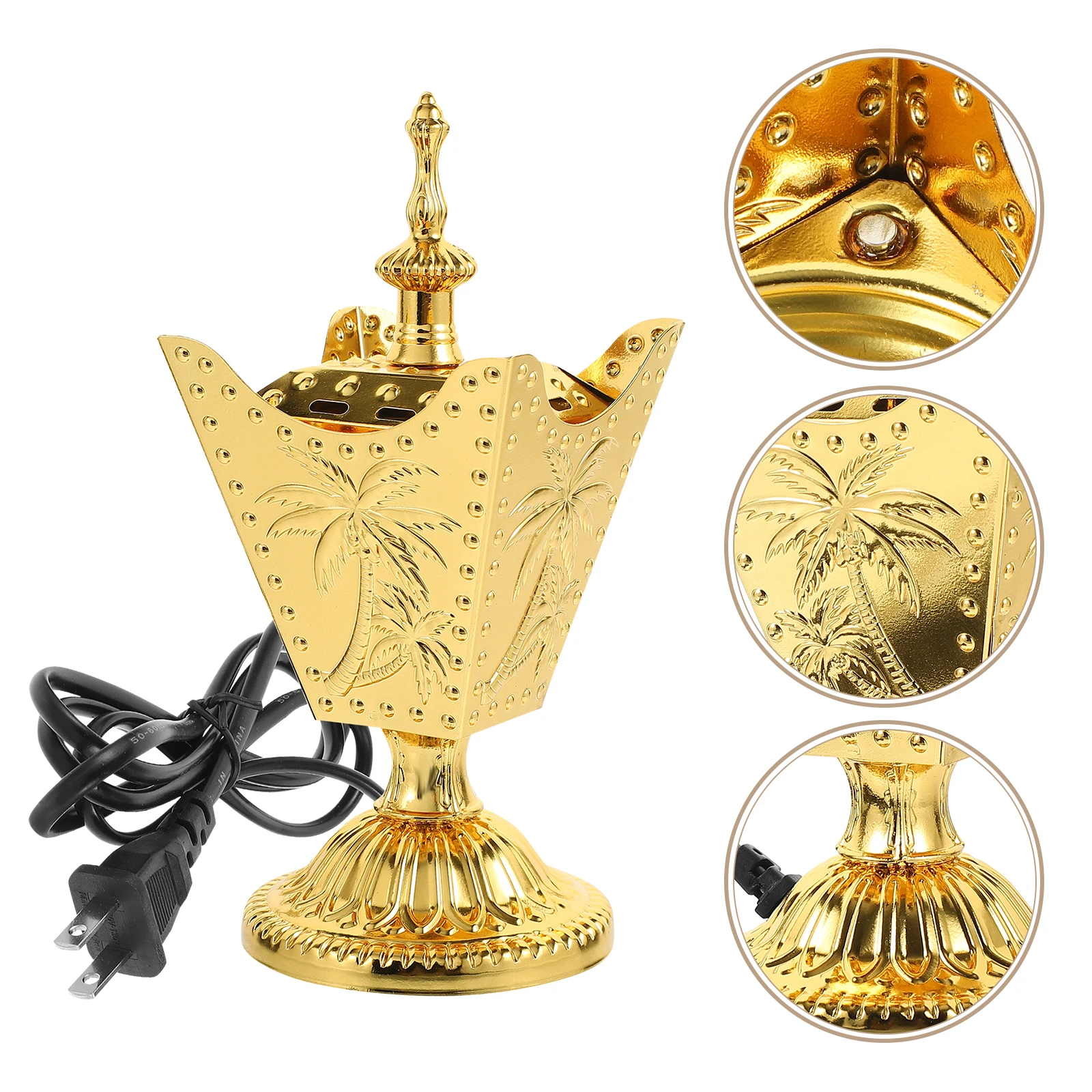 Metal Incense Burner Electric Censer Home Decor Small Size Aromatherapy Table Living Room nament Durability Artistic
Metal Incense Burner Electric Censer Home Decor Small Size Aromatherapy Table Living Room nament Durability Artistic