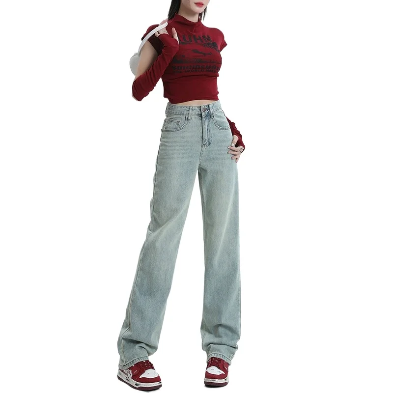 Spring Summer New Glacier Blue, Margiela Contrasting Color Embroidery High Waist Narrow Version Non-elastic Straight Jeans Women
Spring Summer New Glacier Blue, Margiela Contrasting Color Embroidery High Waist Narrow Version Non-elastic Straight Jeans Women