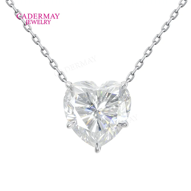 Cadermay 6 Prongs Heart Shape Moissanite Pendant D VVS 14x14mm Heart Shape Moissanite Diamond Pendant Necklace For Women Gift
Cadermay 6 Prongs Heart Shape Moissanite Pendant D VVS 14x14mm Heart Shape Moissanite Diamond Pendant Necklace For Women Gift