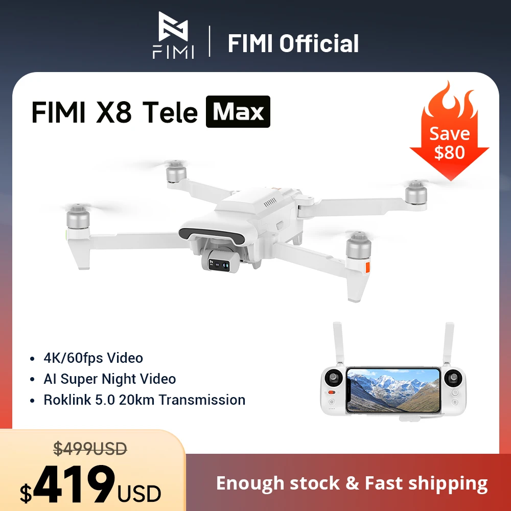 Новая широкоугольная телескопическая камера FIMI X8 Tele с гибридным зумом 30x, 4K, HDR, 4K, 60 кадров в секунду, 10 км, 3-осевой шарнирный подвес, передача Супер ночного видео с ии дрон с камерой полетный контроллер
Новая широкоугольная телескопическая камера FIMI X8 Tele с гибридным зумом 30x, 4K, HDR, 4K, 60 кадров в секунду, 10 км, 3-осевой шарнирный подвес, передача Супер ночного видео с ии дрон с камерой полетный контроллер